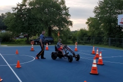 Peddle cars with Ofc. Mosakowski