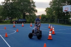 Peddle cars with Ofc. Mosakowski