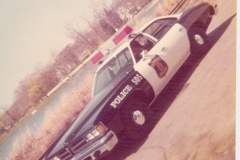 believed to be a 1976 Pontiac LeMans police car