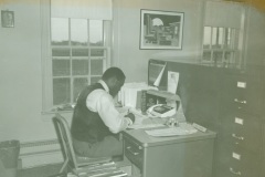Lt. Charles Moore inside the old police headquarters