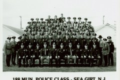 Municipal Police Class 188 Sea Girt, New Jersey